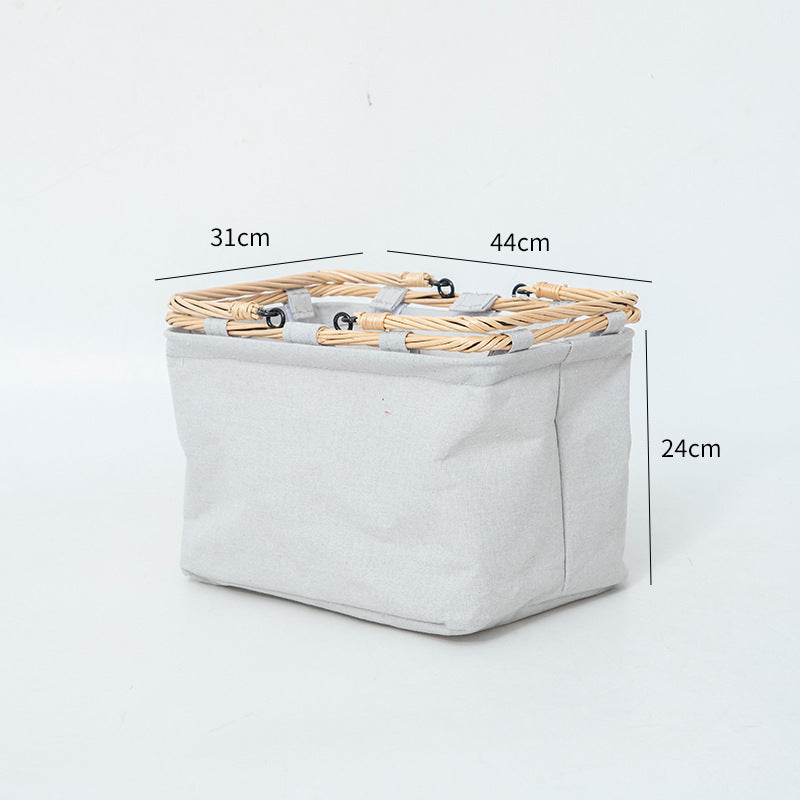 Practical Basket with Zipper and Sturdy Design | High & Bury