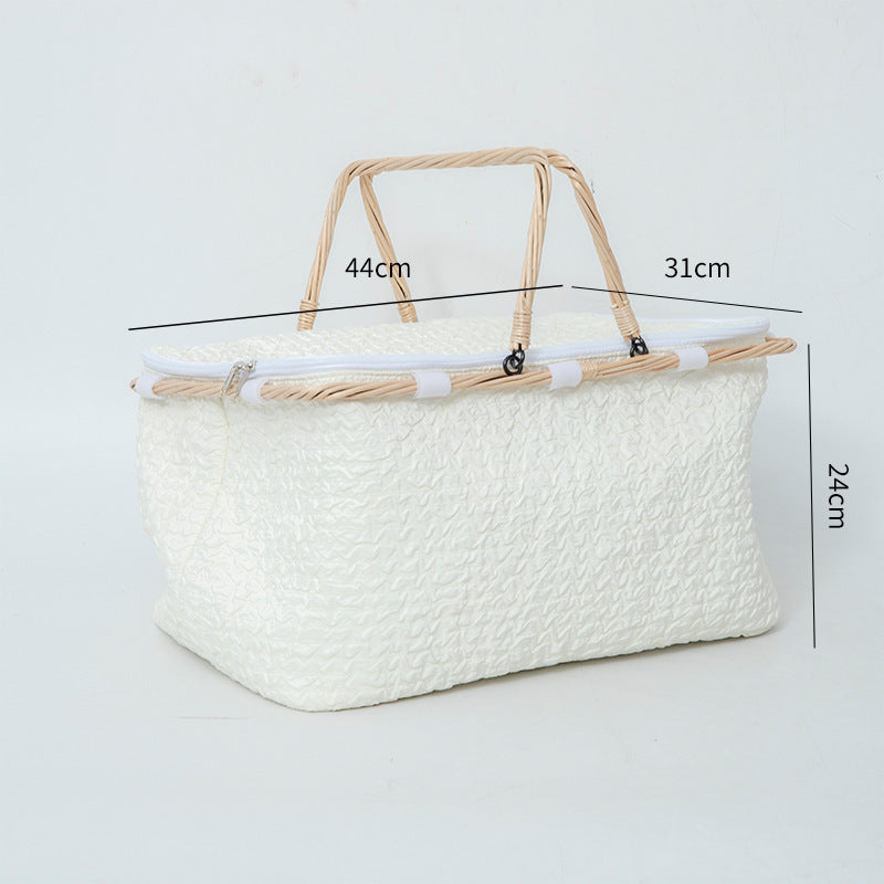 Practical Basket with Zipper and Sturdy Design | High & Bury