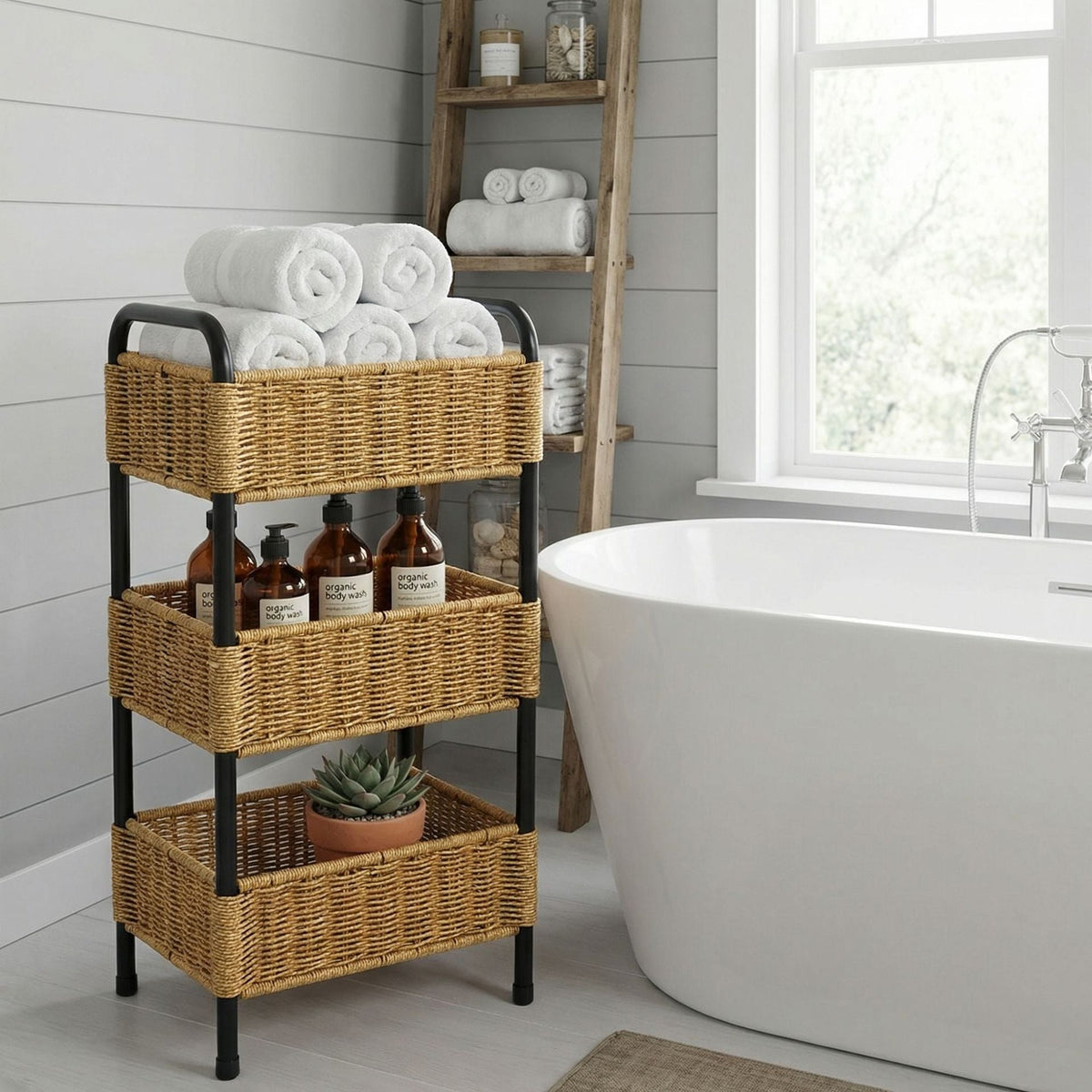 Practical Bathroom Shelf | High & Bury
