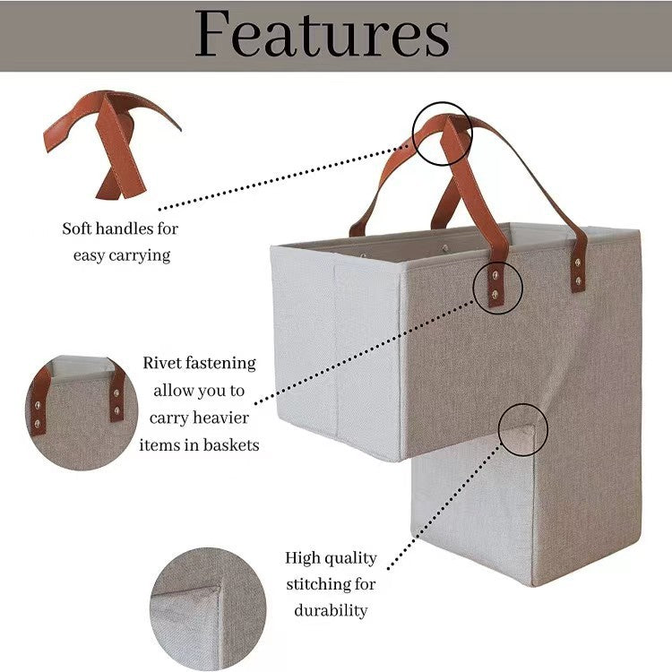 Practical Foldable Storage Basket | High & Bury