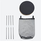 Practical Laundry Basket Soft Textile Wood | High & Bury