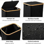 Practical Laundry Basket with Lid Lidded | High & Bury