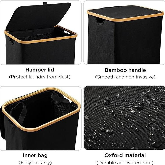 Practical Laundry Basket with Lid Lidded | High & Bury