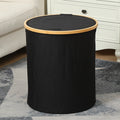Practical Laundry Container with Bamboo Lid | High & Bury