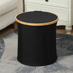 Practical Laundry Container with Bamboo Lid | High & Bury
