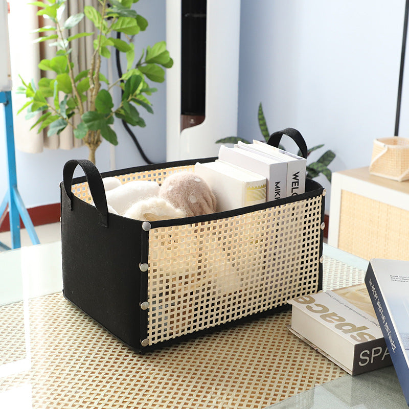 Practical Storage Basket Dark Brown | High & Bury