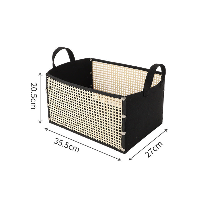 Practical Storage Basket Dark Brown | High & Bury