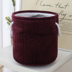 Practical Storage Basket Dark Red Coral | High & Bury