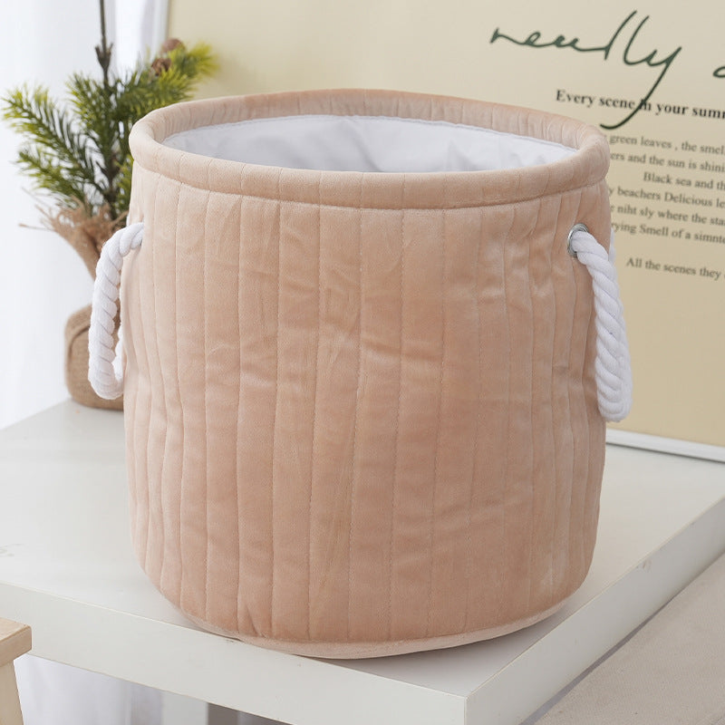 Practical Storage Basket Dark Red Coral | High & Bury