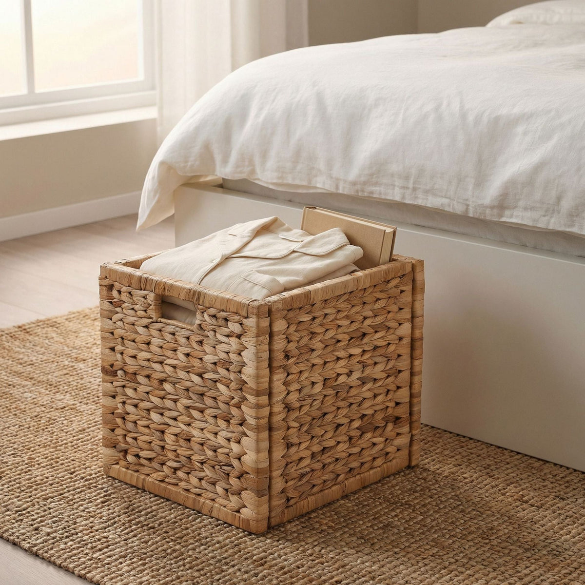 Practical Storage Basket made of Braided Material | High & Bury