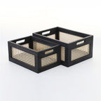 Practical Storage Basket made of Wood | High & Bury