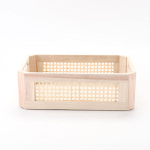 Practical Storage Basket made of Wood | High & Bury