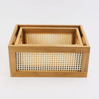 Practical Storage Basket made of Wood | High & Bury