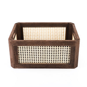 Practical Storage Basket made of Wood | High & Bury