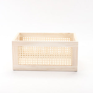 Practical Storage Basket made of Wood | High & Bury