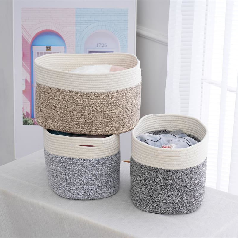 Practical Storage Basket Soft Textile Handwoven | High & Bury