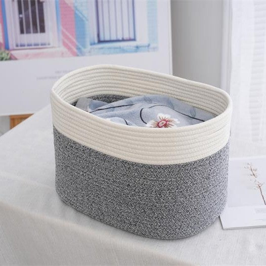 Practical Storage Basket Soft Textile Handwoven | High & Bury