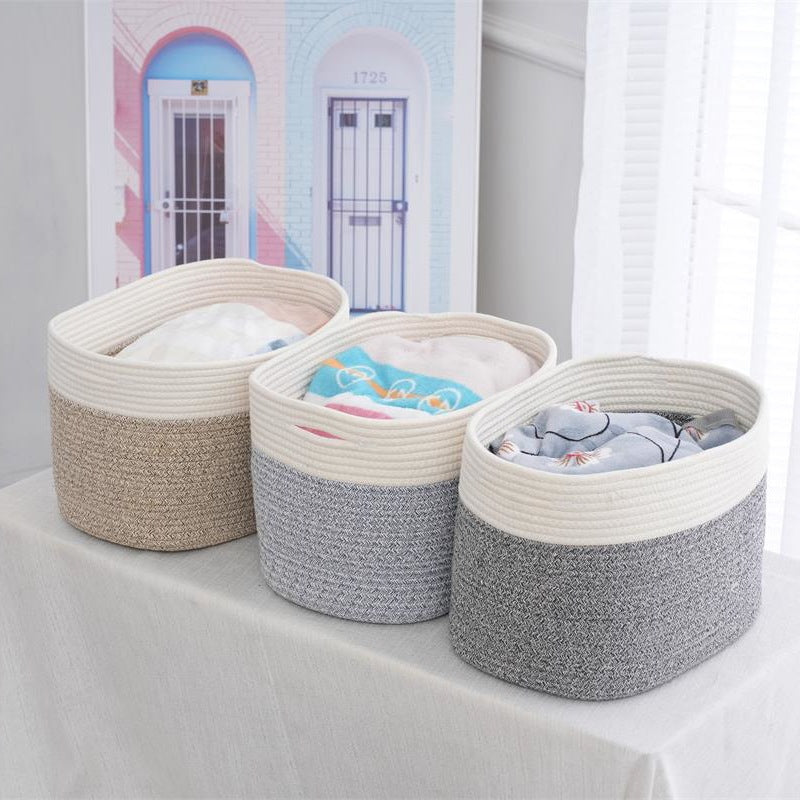 Practical Storage Basket Soft Textile Handwoven | High & Bury