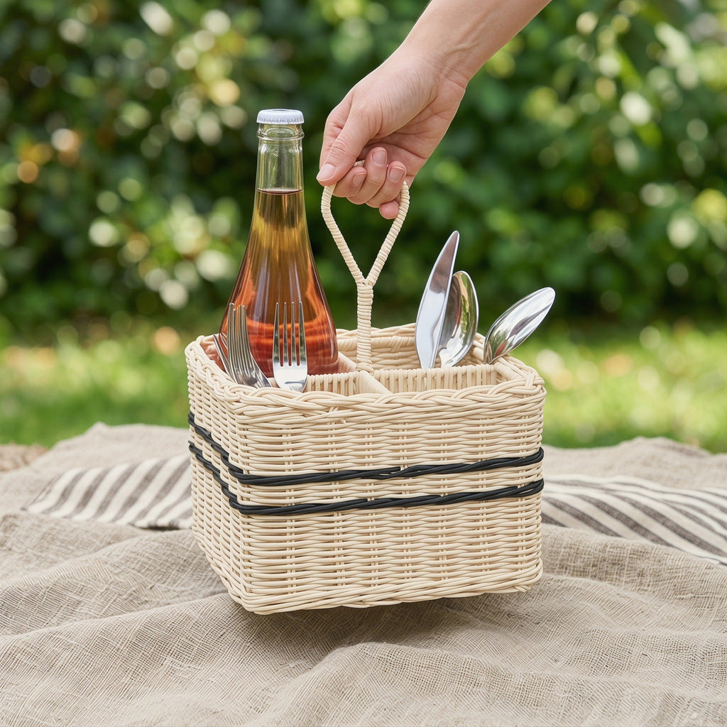 Practical Storage Basket with Compartments | High & Bury
