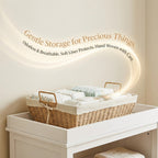 Practical Storage Basket with Fabric Lining | High & Bury