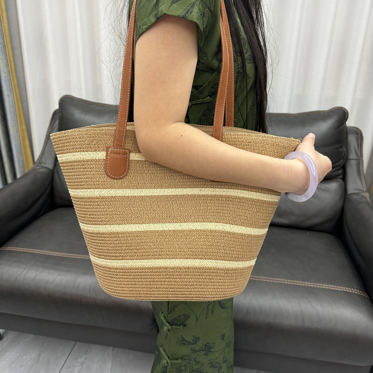 Practical Woven Shopping Bag | High & Bury