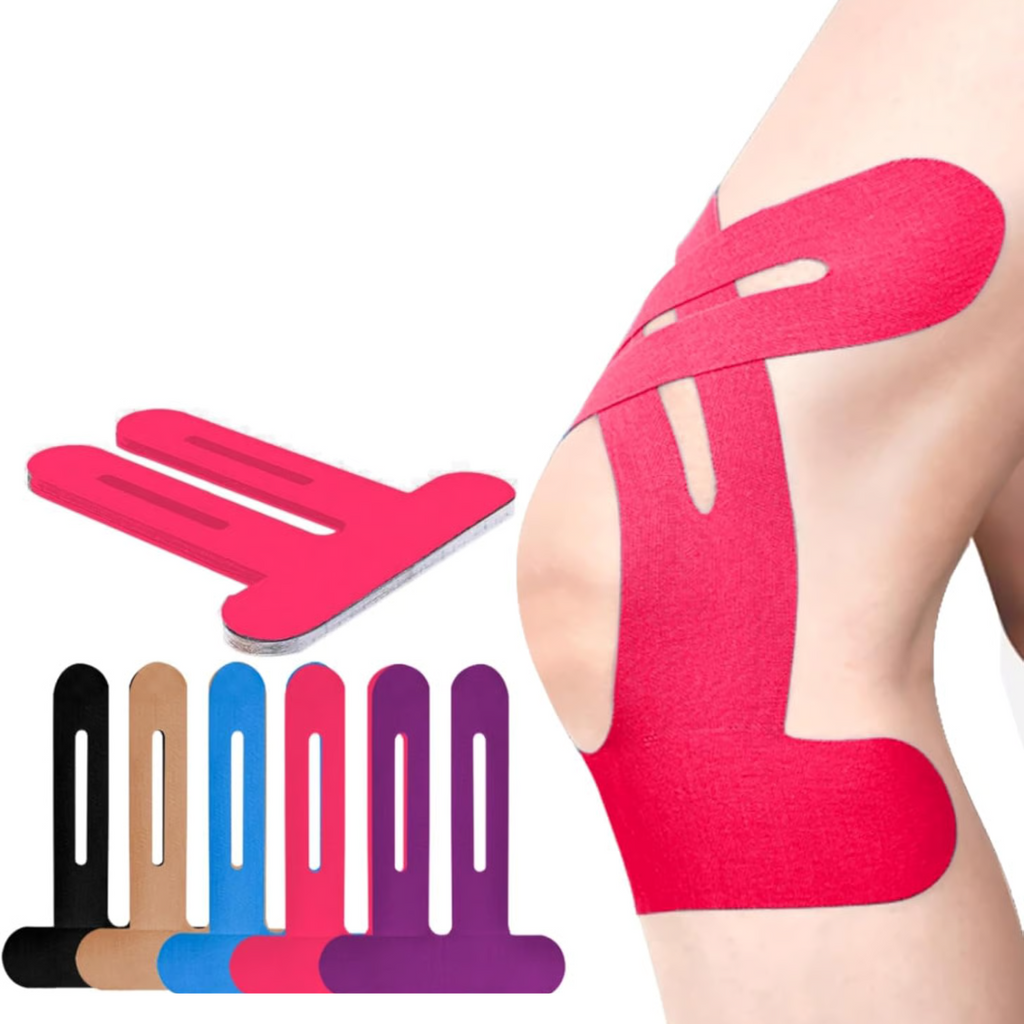 Pre-Cut Kinesiology Knee Tape, Cotton Blend, 25 cm x 5 cm, view 7