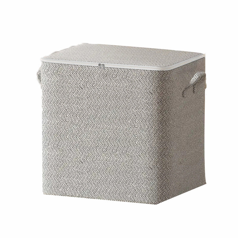 Premium Herringbone Pattern Storage Basket | High & Bury