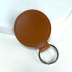 Premium Leather Round Keychain | High & Bury