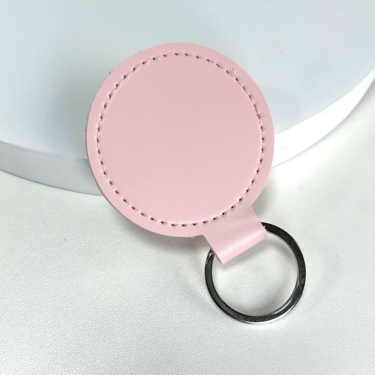 Premium Leather Round Keychain | High & Bury