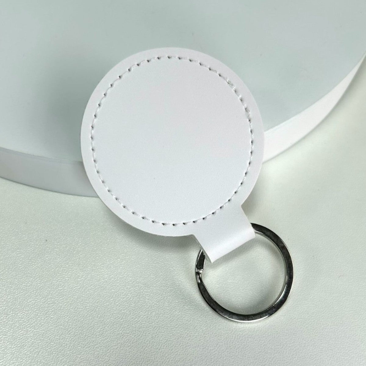 Premium Leather Round Keychain | High & Bury