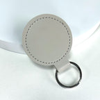 Premium Leather Round Keychain | High & Bury