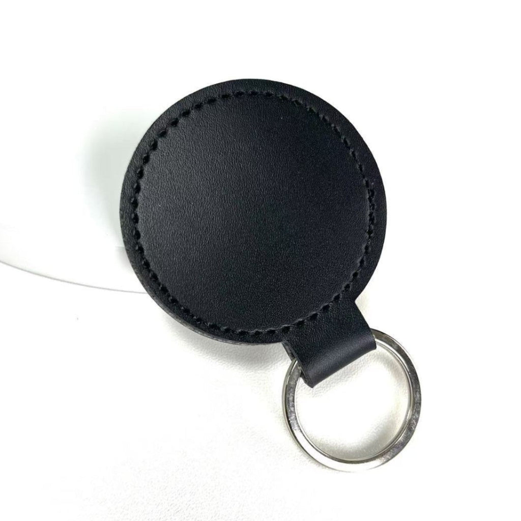 Premium Leather Round Keychain | High & Bury