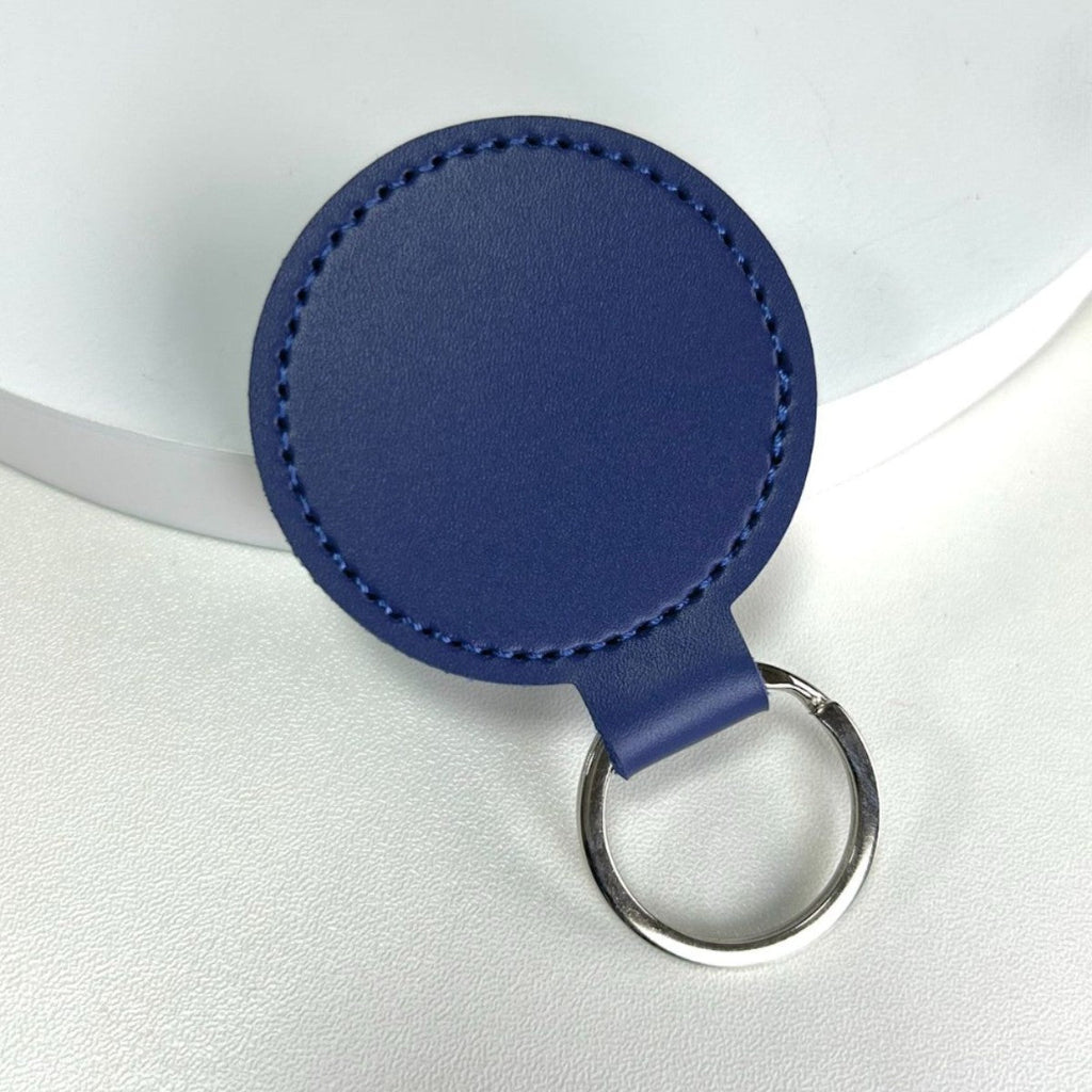Premium Leather Round Keychain | High & Bury