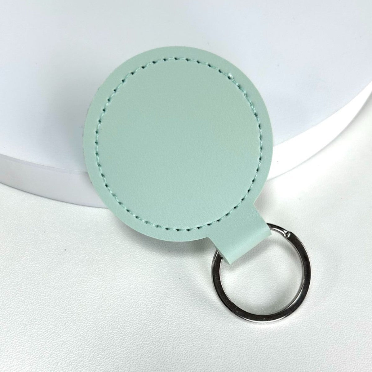 Premium Leather Round Keychain | High & Bury