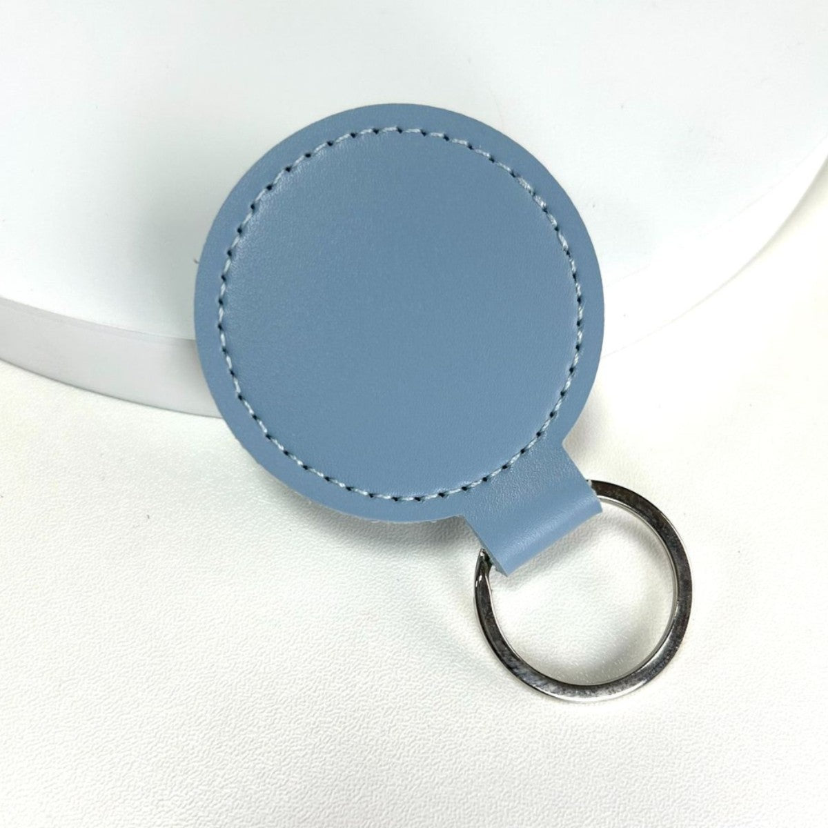 Premium Leather Round Keychain | High & Bury
