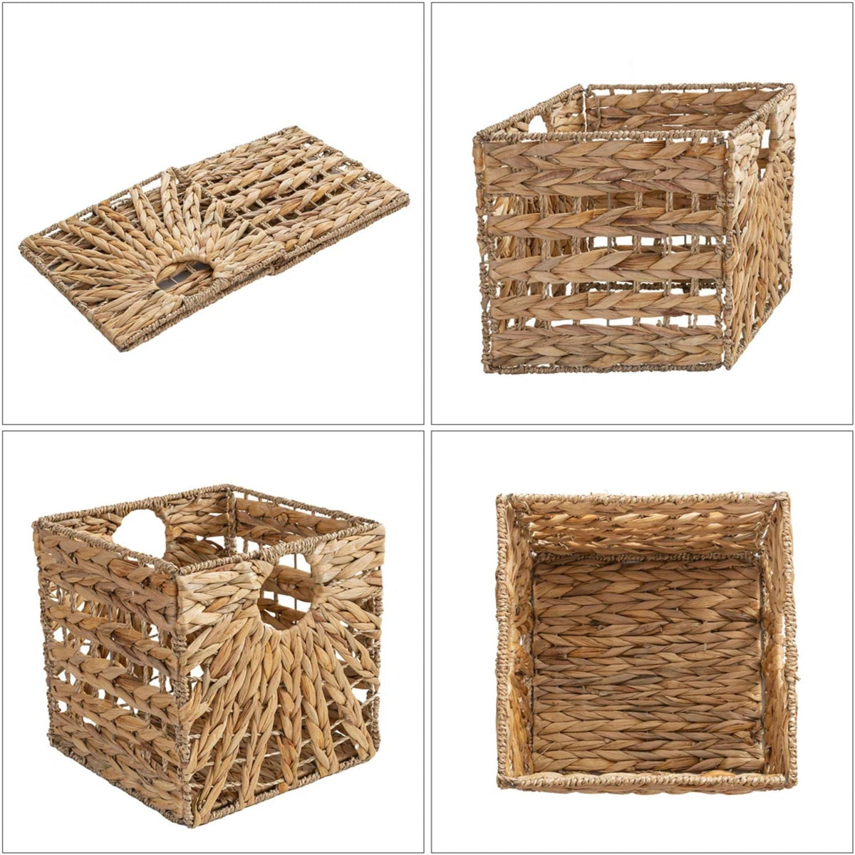 Premium Water Hyacinth Storage Basket | High & Bury