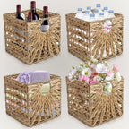 Premium Water Hyacinth Storage Basket | High & Bury