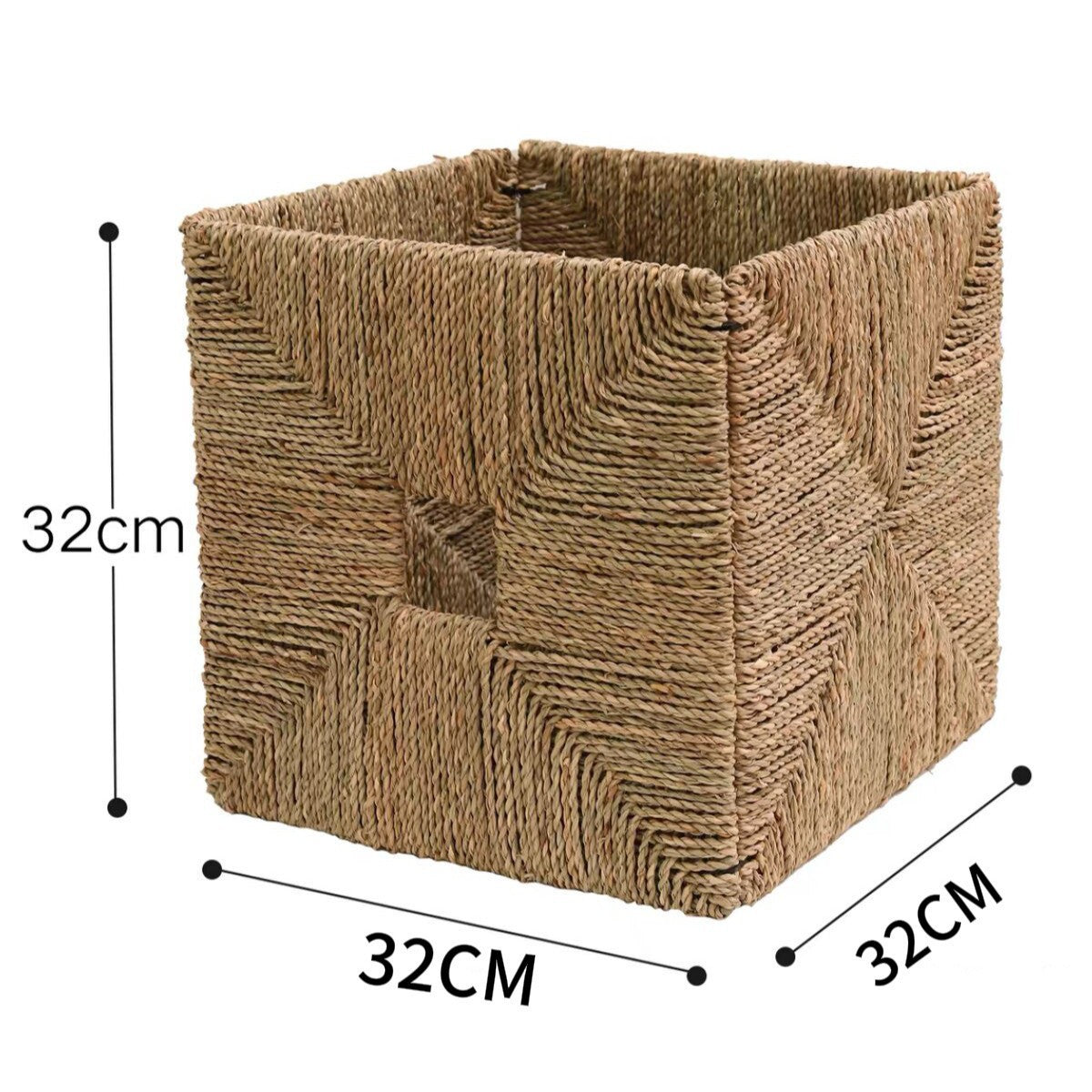 Premium Water Hyacinth Storage Basket | High & Bury