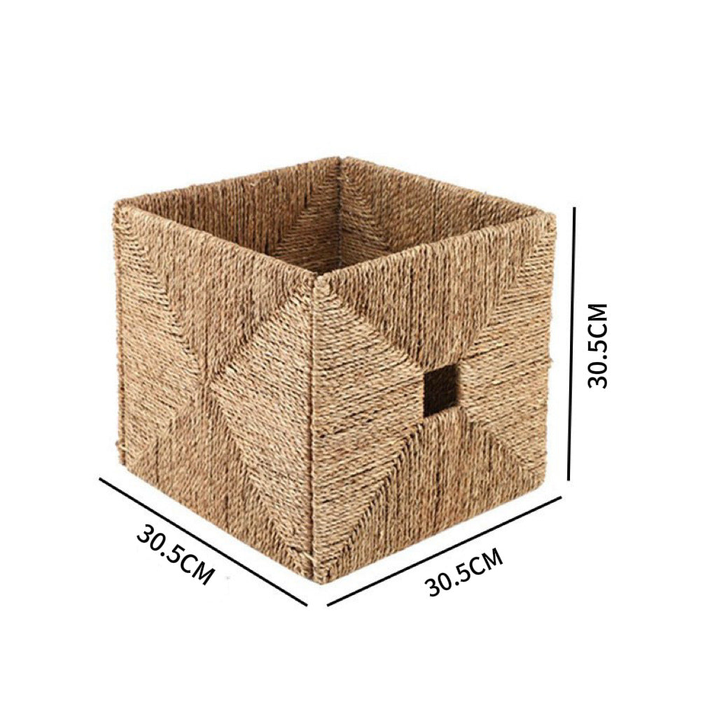 Premium Water Hyacinth Storage Basket | High & Bury