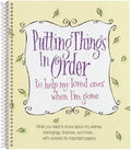 Putting Things in Order Planner, 24 Pages, Spiral Bound, 0.5 inches