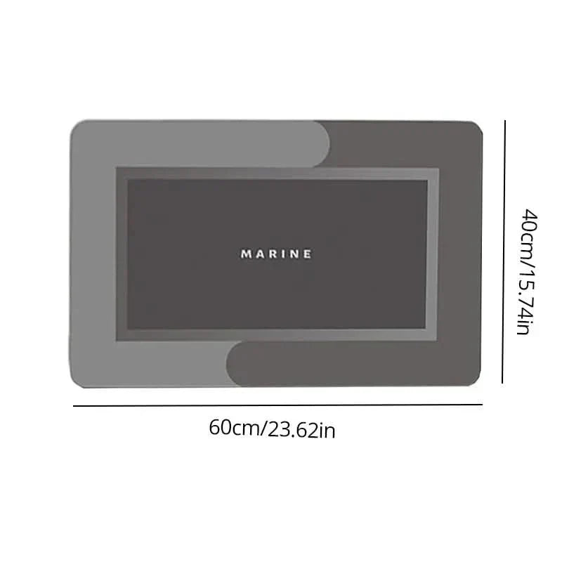PVC Bathroom Mat 40×60 cm, Absorbent, Non-Slip, Quick-Drying, view 6