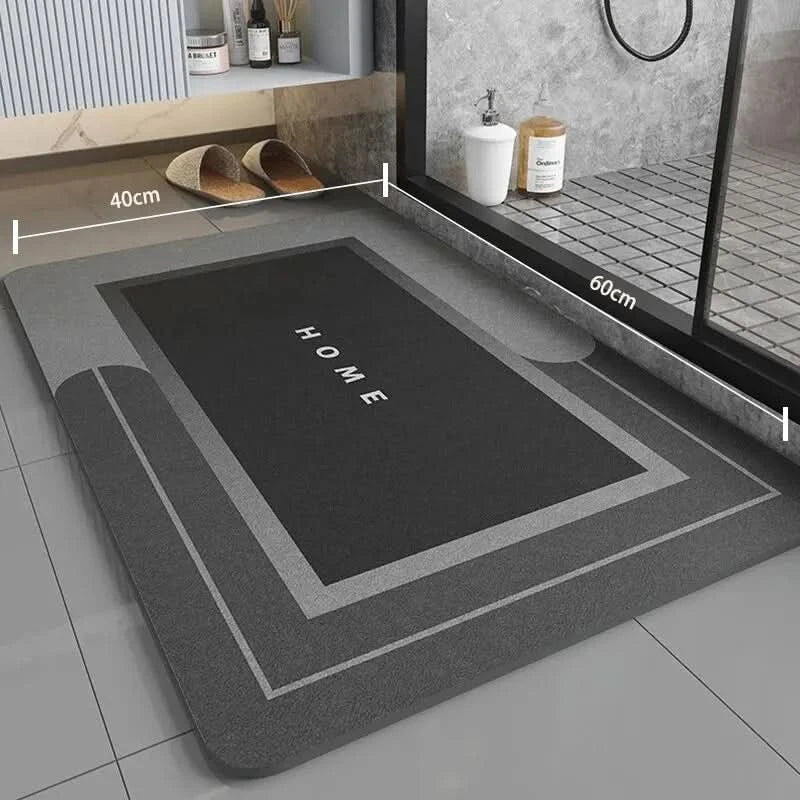 PVC Bathroom Mat 40×60 cm, Absorbent, Non-Slip, Quick-Drying