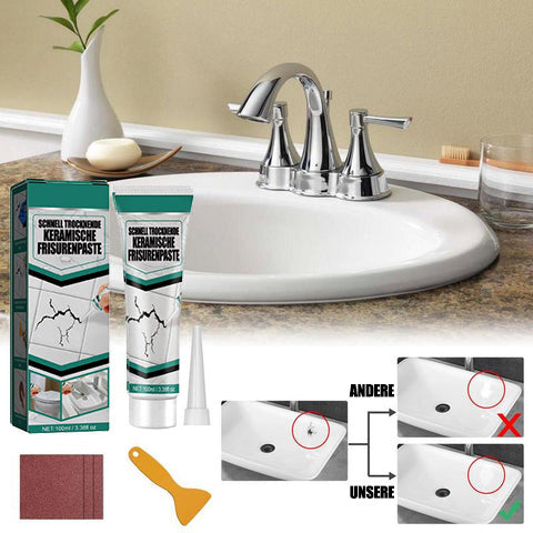 Quick-Drying Ceramic Tile Repair Paste for Damaged Tiles, view 3
