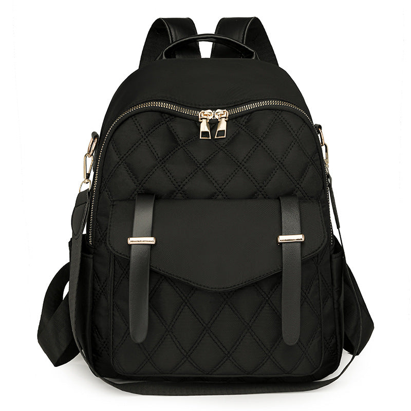 Quilted Fashion Backpack with Pockets and Adjustable Padded Straps, view 4