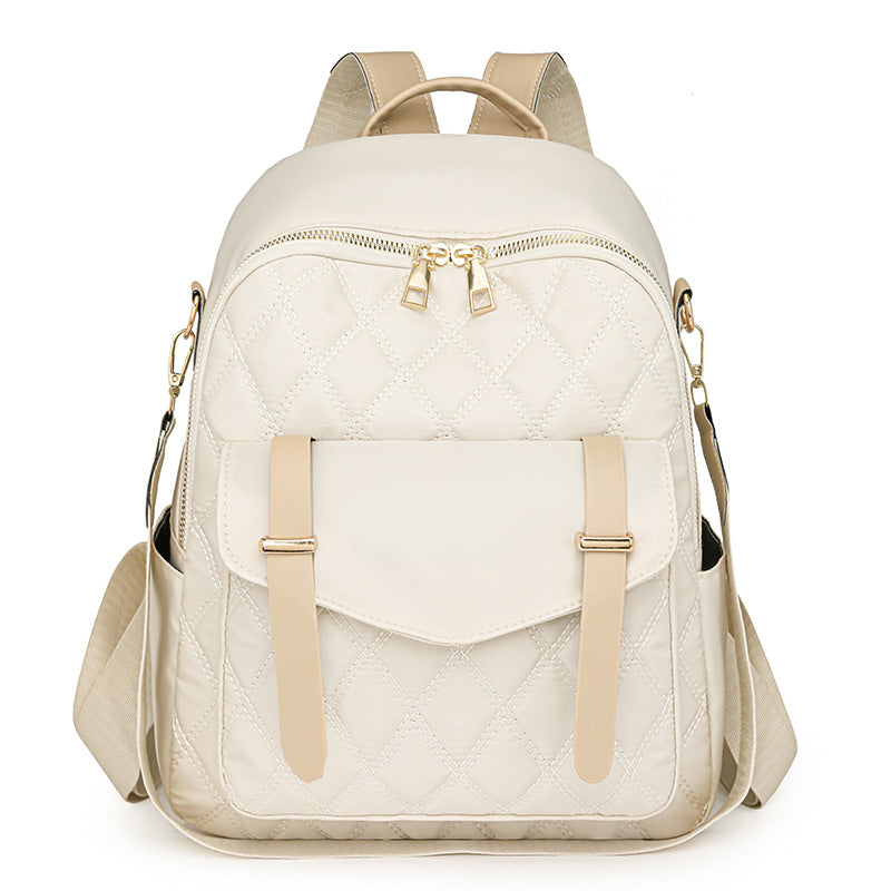 Quilted Fashion Backpack with Pockets and Adjustable Padded Straps, view 7