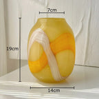 Quinruna Striped Glass Vase