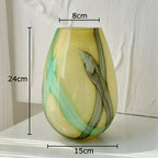 Quinruna Striped Glass Vase