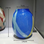 Quinruna Striped Glass Vase