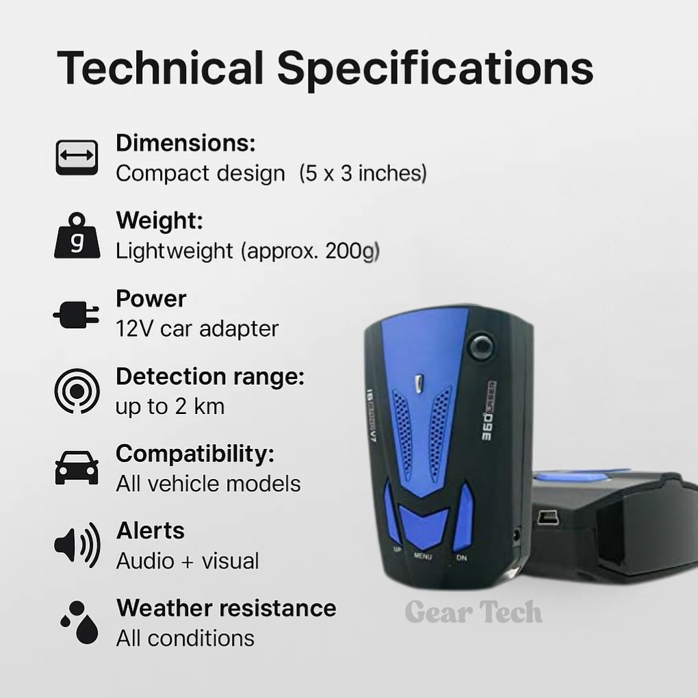 Radar Detector UK – Flash Speed Camera Detector for Driving, view 2