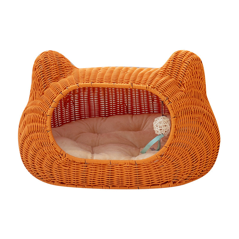 Rattan Cat Cave | High & Bury